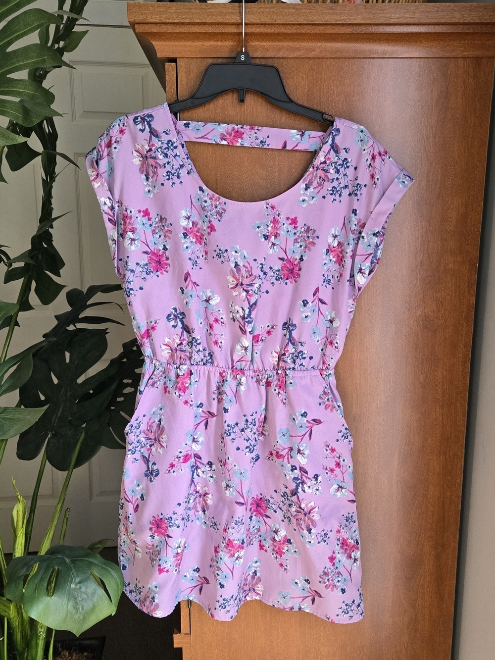 Hippie Rose Purple Floral Mini Dress